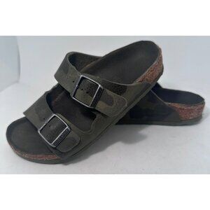 Birkenstock Arizona Kids 1.5 EU 31 Sandals BrownLeather Adjustable Straps